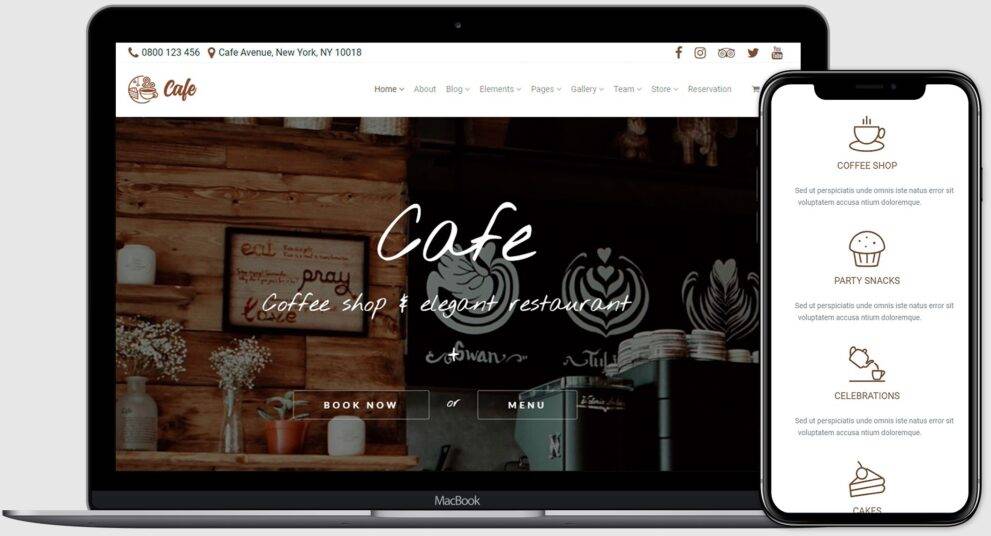 Cafe WordPress Theme VisualModo v4.0.2 Download