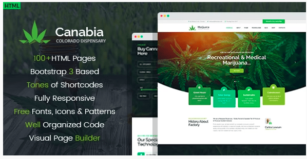 Canabia v1.0 – Medical Marijuana Dispensary HTML Template