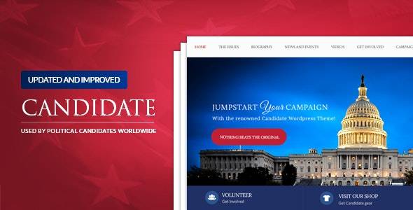 Candidate v.1.6 – Political WordPress Theme Download