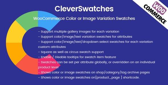 CleverSwatches v2.2.3 – WooCommerce Color or Image Variation Swatches WordPress Plugin Download