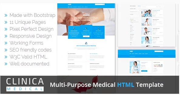 Clinica – Medical HTML Template