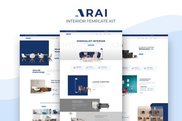 Arai – Interior & Furniture Elementor Template kit Download