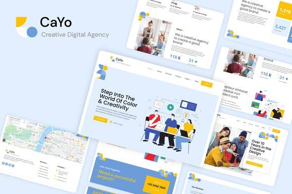 CaYo – Creative Agency Elementor Template Kit Download