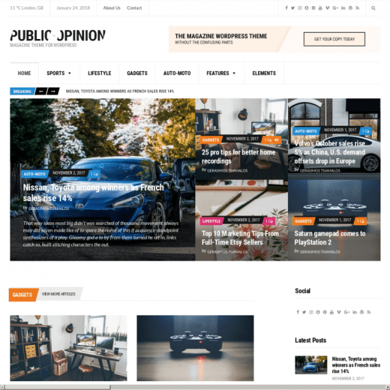 CSSIgniter Public Opinion Magazine WordPress Theme v.1.5.1 Download