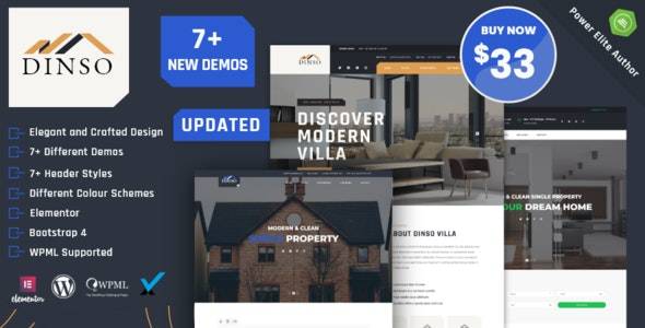 Dinso – v.1.4 Single Property & Apartment WordPress Theme Download