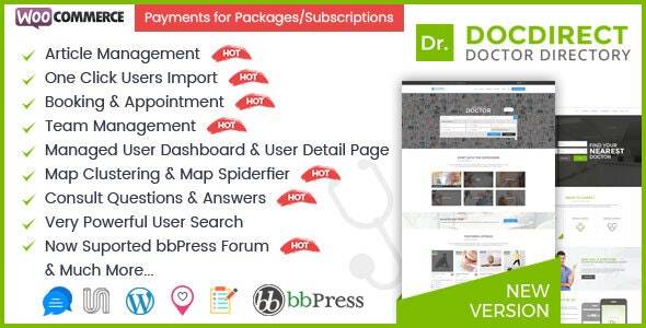 DocDirect v.8.1.1 – Doctors & Healthcare Directory WordPress Theme Download