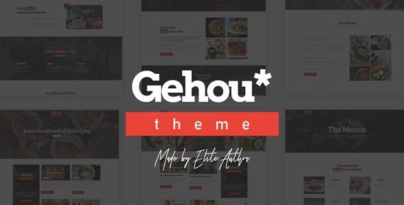 Gehou – v1.1.4 Modern Restaurant & Cafe WordPress Theme Download