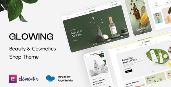 Glowing v1.1.5 Beauty & Cosmetics Shop WordPress Theme Download