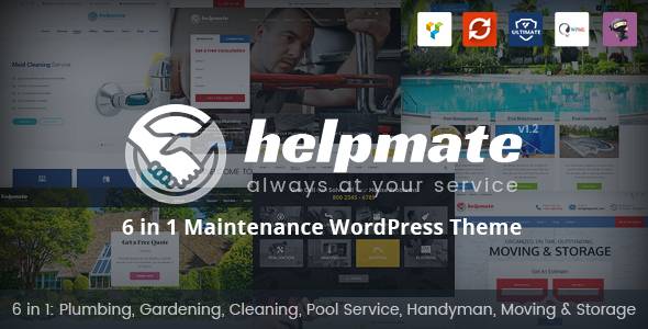 Helpmate 1.1.4 – 6 in 1 Maintenance WordPress Theme Download