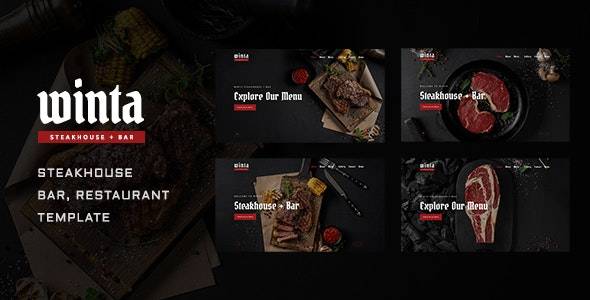 Winta – v1.0.0 Steakhouse Restaurant WordPress Theme Download