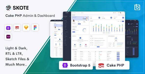 Skote – Cake PHP Admin Dashboard Template Download