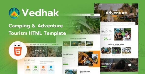 Vedhak Adventure Tours and Travel HTML Template Download