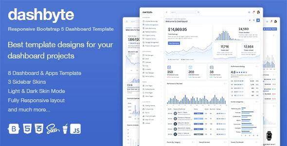 Dashbyte – Bootstrap 5 Dashboard & Admin Template Download