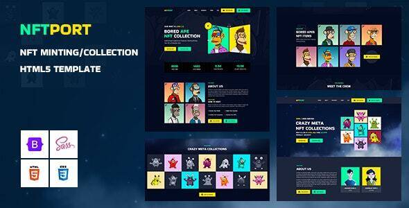 Nftport NFT Minting Collection Landing Page HTML5 Template