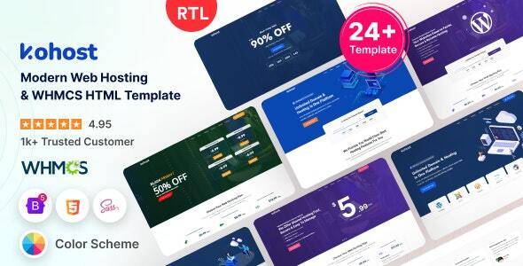 Kohost v9.5.3 – Modern Web Hosting & WHMCS Template Download