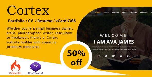 Cortex Portfolio / CV / Resume / vCard CMS v1.2