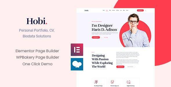 Hobi v1.1.6 – Personal Portfolio WordPress Theme Download