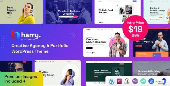 Harry Creative Agency Portfolio WordPress Theme