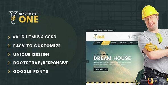 Constractor One Construction Home Renovation HTML5 Template Download