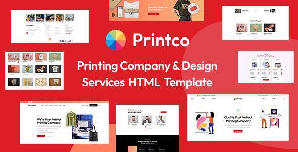 Printco Printing Company Services HTML Template Download