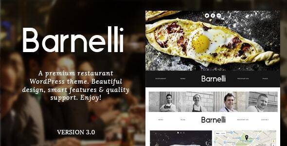 Barnelli Restaurant Responsive WordPress Theme Download