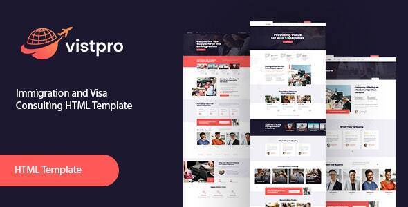 Vistpro immigration and Visa Consulting HTML Template Free Download