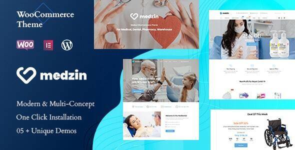 Medzin v1.0.4 – Multipurpose Medical WooCommerce WordPress Theme