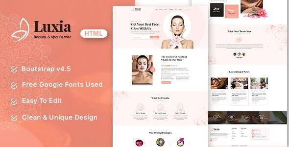 Luxia – Beauty & Spa Center HTML Template