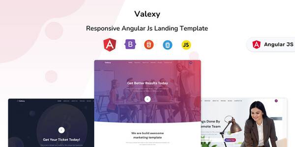 Valexy – Responsive Landing Page Template