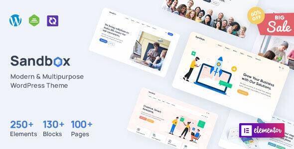Sandbox Modern Multipurpose WordPress Theme Download