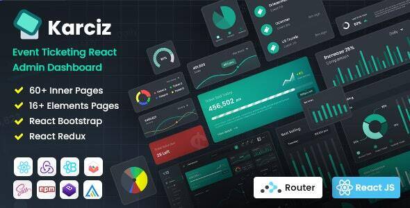 Karciz React Redux Ticketing Admin Dashboard Download