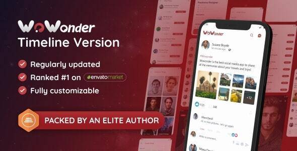 Mobile Native Social Timeline Applications v5.1.4 – For WoWonder Social PHP Script