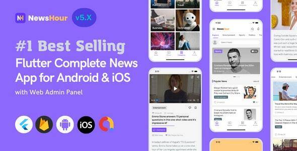 News Hour v5.0.4 – Flutter News App for Android & iOS with Admin Panel