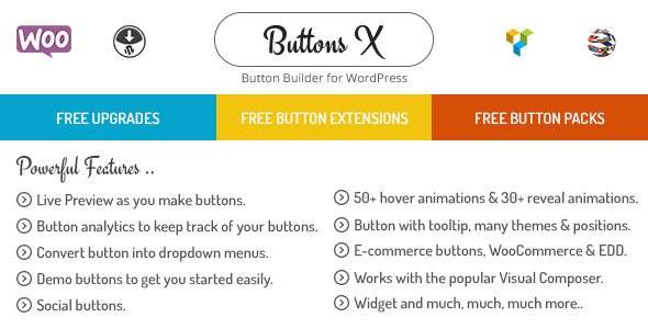 Buttons X – v.1.9.73 Powerful Button Builder for WordPress Plugin Download