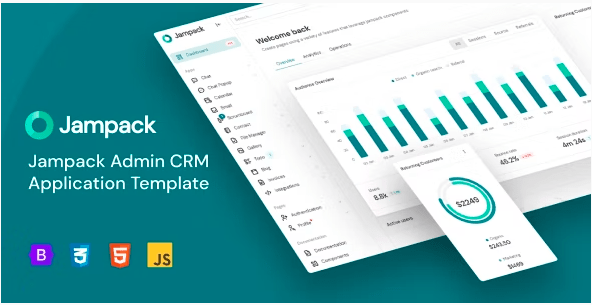 Jampack - Admin CRM Application Template