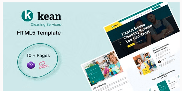 Kean - Cleaning Services HTML5 Template