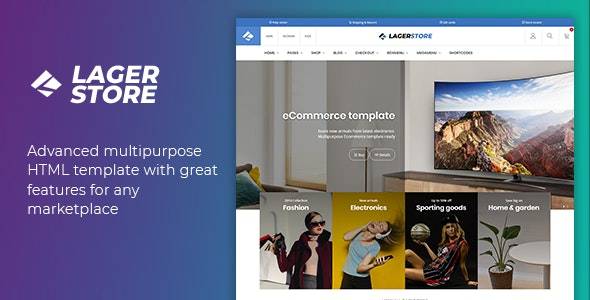 Lager – eCommerce HTML Template v1.0 Download