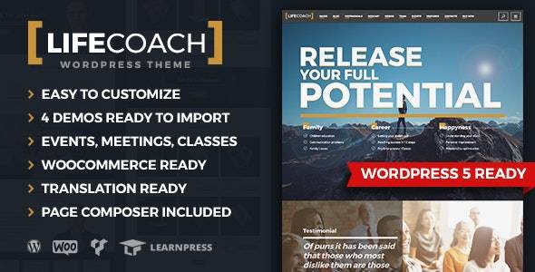 LifeCoach WordPress Theme v.2.2.7 Download