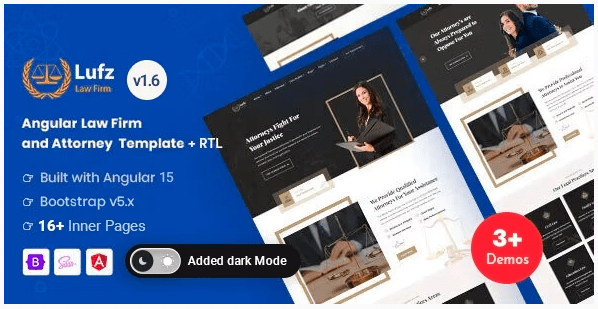 Lufz v1.2 – Angular 12 Law Firm & Attorney Template