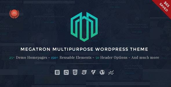 Megatron v4.1 – Responsive MultiPurpose WordPress Theme Download