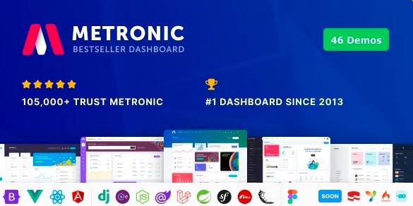 Metronic – VueJS, React, Angular, Asp.Net, Django & Laravel Admin Dashboard Theme (Nulled)