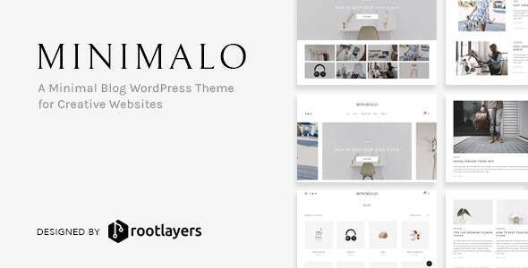 Minimalo v1.0.8 – Minimal Blog WordPress Theme Download