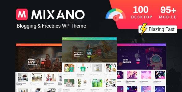 Mixano v.1.1.6 – Minimal WordPress Theme Download