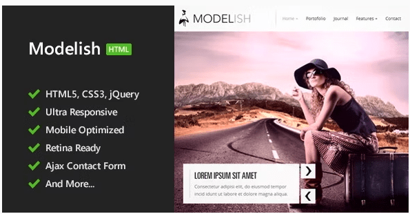 Modelish – HTML5 Site Template