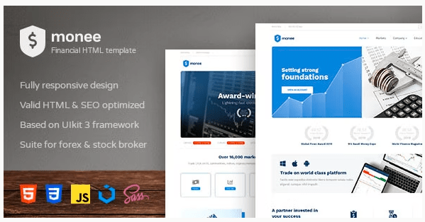 Monee v1.1.2 – Forex and Stock Broker HTML Template