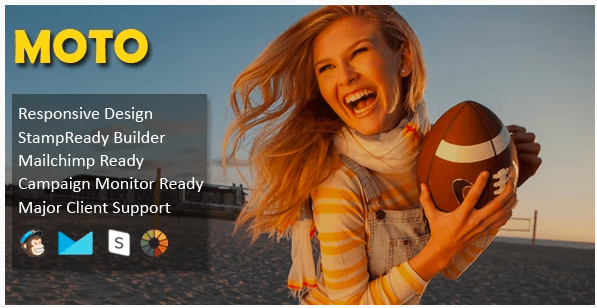 Moto – Multipurpose Responsive Email Template + Stampready Builder