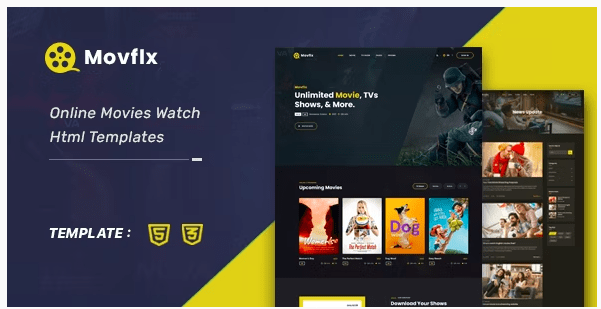 Movflx - Video Production and Movie HTML5 Template