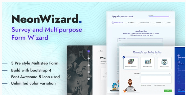 NeonWizard v1.0.4 – Questionnaire Multistep Form Wizard