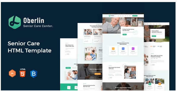 Oberlin v1.0 – Senior Care HTML Template