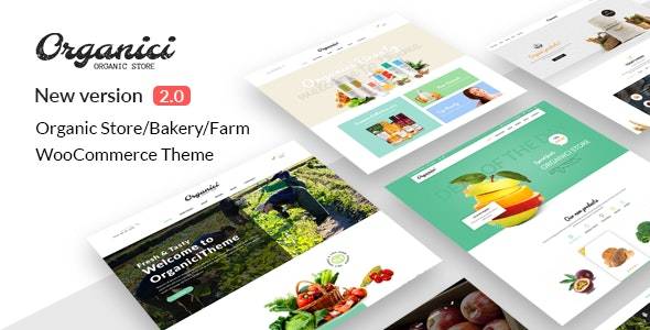 Organici – v2.1.0 Organic Store & Bakery WooCommerce WordPress Theme Download